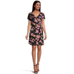 𝅺RIPZONE WRAP FLORAL SUMMER DRESS NWOT